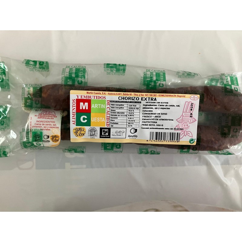 Chorizo extra Martín Cuesta dulce 500g